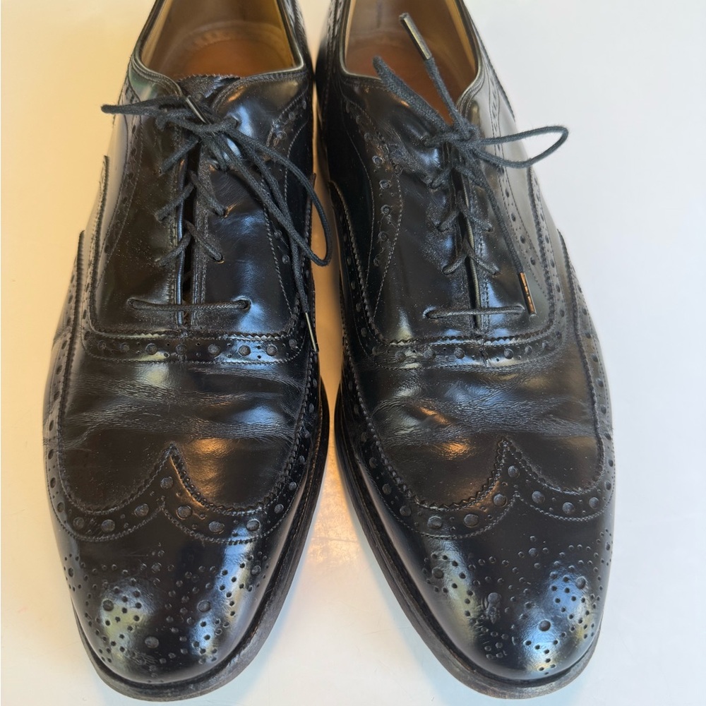 Men’s Johnson & Murphy Classic Black Leather Wingtips